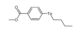 methyl 4-(butyltellanyl)benzoate Structure