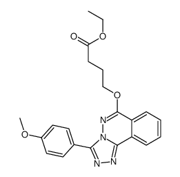 ethyl 4-[[3-(4-methoxyphenyl)-[1,2,4]triazolo[3,4-a]phthalazin-6-yl]oxy]butanoate结构式