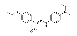 1-N-[2-(4-ethoxyphenyl)-2-nitrosoethenyl]-4-N,4-N-diethylbenzene-1,4-diamine结构式