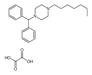 1-benzhydryl-4-heptylpiperazine,oxalic acid Structure