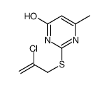 2-(2-chloroprop-2-enylsulfanyl)-6-methyl-1H-pyrimidin-4-one Structure