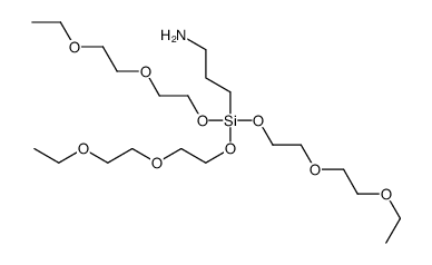 10,10-bis[2-(2-ethoxyethoxy)ethoxy]-3,6,9-trioxa-10-silatridecan-13-amine Structure