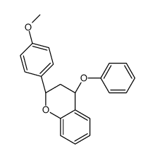 (2R,4R)-2-(4-methoxyphenyl)-4-phenoxy-3,4-dihydro-2H-chromene Structure