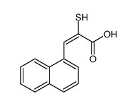 2-Mercapto-3-(1-naphthalenyl)propenoic acid Structure