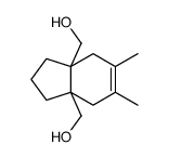 [7a-(hydroxymethyl)-5,6-dimethyl-2,3,4,7-tetrahydro-1H-inden-3a-yl]methanol结构式