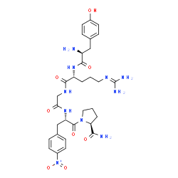 L-Tyr-D-Arg-Gly-4-Nitro-L-Phe-L-Pro-NH2 Structure