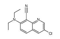 3-chloro-7-(diethylamino)quinoline-8-carbonitrile结构式