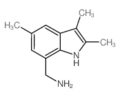 C-(2,3,5-Trimethyl-1H-indol-7-yl)-methylamine结构式
