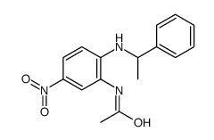 N-[5-nitro-2-(1-phenylethylamino)phenyl]acetamide结构式