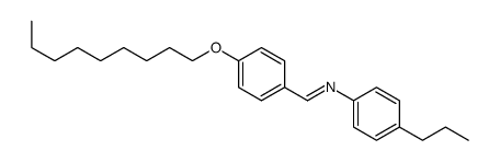 1-(4-nonoxyphenyl)-N-(4-propylphenyl)methanimine Structure