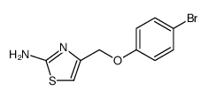 2-Thiazolamine, 4-[(4-bromophenoxy)methyl] Structure