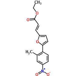 3-[5-(2-METHYL-4-NITRO-PHENYL)-FURAN-2-YL]-ACRYLIC ACID ETHYL ESTER结构式
