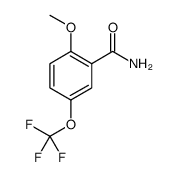 2-METHOXY-5-(TRIFLUOROMETHOXY)BENZAMIDE Structure