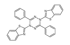 2-[4-(1,3-benzothiazol-2-yl)-3,6-diphenyl-1,2,4,5-tetrazin-1-yl]-1,3-benzothiazole Structure