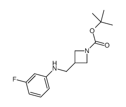 1-BOC-3-[(3-FLUOROPHENYL-AMINO)-METHYL]-AZETIDINE structure