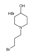 1-(3-bromopropyl)piperidin-4-ol,hydrobromide Structure