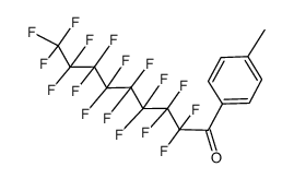 2,2,3,3,4,4,5,5,6,6,7,7,8,8,9,9,9-heptadecafluoro-1-(p-tolyl)nonan-1-one结构式