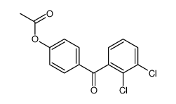 4-ACETOXY-2',3'-DICHLOROBENZOPHENONE结构式
