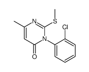 3-(2-chlorophenyl)-6-methyl-2-methylsulfanylpyrimidin-4-one Structure