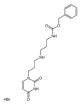 N-<3-(1-uracilyl)propyl>-N'-carbobenzoxytrimethylenediamine hydrobromide结构式