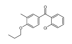 (2-chlorophenyl)-(3-methyl-4-propoxyphenyl)methanone Structure