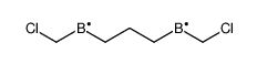 chloromethyl-[3-(chloromethyl-λ2-boranyl)propyl]boron Structure