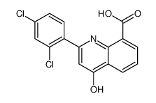 2-(2,4-dichlorophenyl)-4-oxo-1H-quinoline-8-carboxylic acid结构式