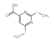 4-Pyrimidinecarboxylicacid, 2,6-bis(methylthio)- picture