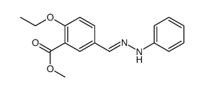 methyl 2-ethoxy-5-[(phenylhydrazinylidene)methyl]benzoate结构式