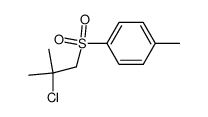 1-((2-chloro-2-methylpropyl)sulfonyl)-4-methylbenzene结构式