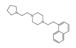 1-(2-naphthalen-1-ylethyl)-4-(2-pyrrolidin-1-ylethyl)piperazine Structure