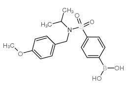 4-[N-异丙基-N-(4-甲氧基苄基)磺酰基]苯硼酸图片