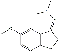 (Z)-2-(6-methoxy-2,3-dihydro-1H-inden-1-ylidene)-1,1-dimethylhydrazine Structure