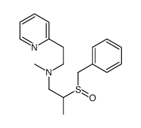 2-benzylsulfinyl-N-methyl-N-(2-pyridin-2-ylethyl)propan-1-amine结构式