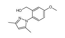 [2-(3,5-dimethylpyrazol-1-yl)-5-methoxyphenyl]methanol结构式
