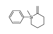 1-methyl-2-methylidene-1-phenylsilinane结构式