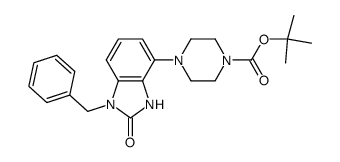 4-(1-benzyl-2-oxo-2,3-dihydro-1H-benzoimidazol-4-yl)-piperazine-1-carboxylic acid tert-butyl ester Structure