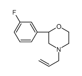 (2S)-2-(3-fluorophenyl)-4-prop-2-enylmorpholine结构式