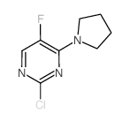 2-Chloro-5-fluoro-4-pyrrolidin-1-ylpyrimidine结构式