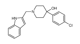 4-(4-chlorophenyl)-1-(1H-indol-2-ylmethyl)piperidin-4-ol Structure