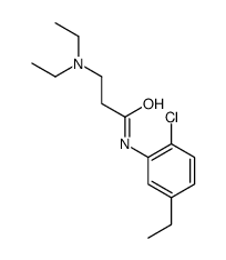 N-(2-chloro-5-ethylphenyl)-3-(diethylamino)propanamide结构式