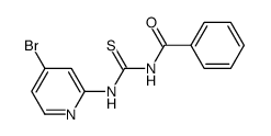 N-{[(4-bromopyridin-2-yl)amino]carbonothioyl}benzamide结构式