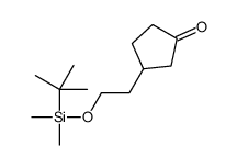 3-[2-[tert-butyl(dimethyl)silyl]oxyethyl]cyclopentan-1-one Structure