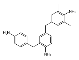 2-[(4-aminophenyl)methyl]-4-[(4-amino-3,5-xylyl)methyl]aniline structure