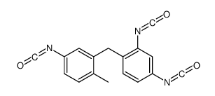 2,4-diisocyanato-1-[(5-isocyanato-2-methylphenyl)methyl]benzene Structure