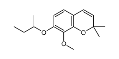 7-butan-2-yloxy-8-methoxy-2,2-dimethylchromene Structure