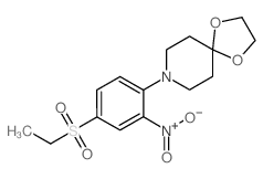 8-[4-(Ethylsulfonyl)-2-nitrophenyl]-1,4-dioxa-8-azaspiro[4.5]decane Structure