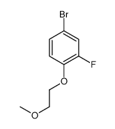 4-溴-2-氟-1-(2-甲氧基乙氧基)苯结构式