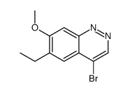 4-溴-6-乙基-7-甲氧基噌啉结构式