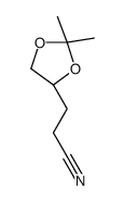 1,3-DIOXOLANE-4-PROPANENITRILE, 2,2-DIMETHYL-, (4S)- picture